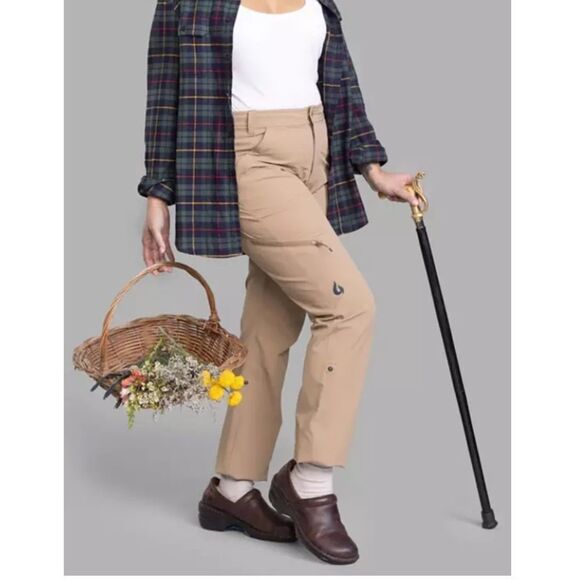 Gnara Women's Go There Pants Badlands Beige Size 8 NWT in packaging - Picture 4 of 8